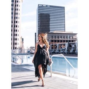 X by NBD Anastazia Gown || Black